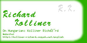 richard kolliner business card